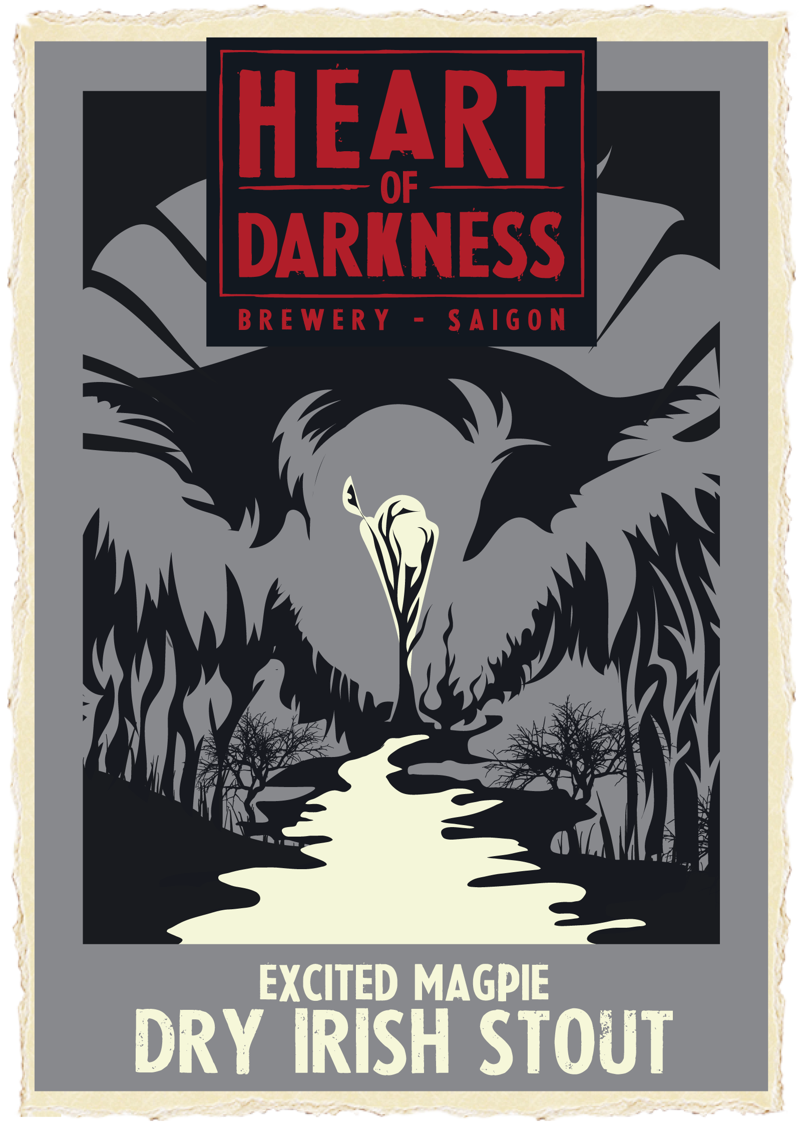 Excited Magpie Dry Irish Stout – Heart of Darkness Brewery