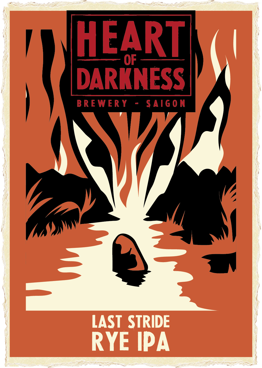 Last Stride Rye IPA Heart of Darkness Craft Brewery